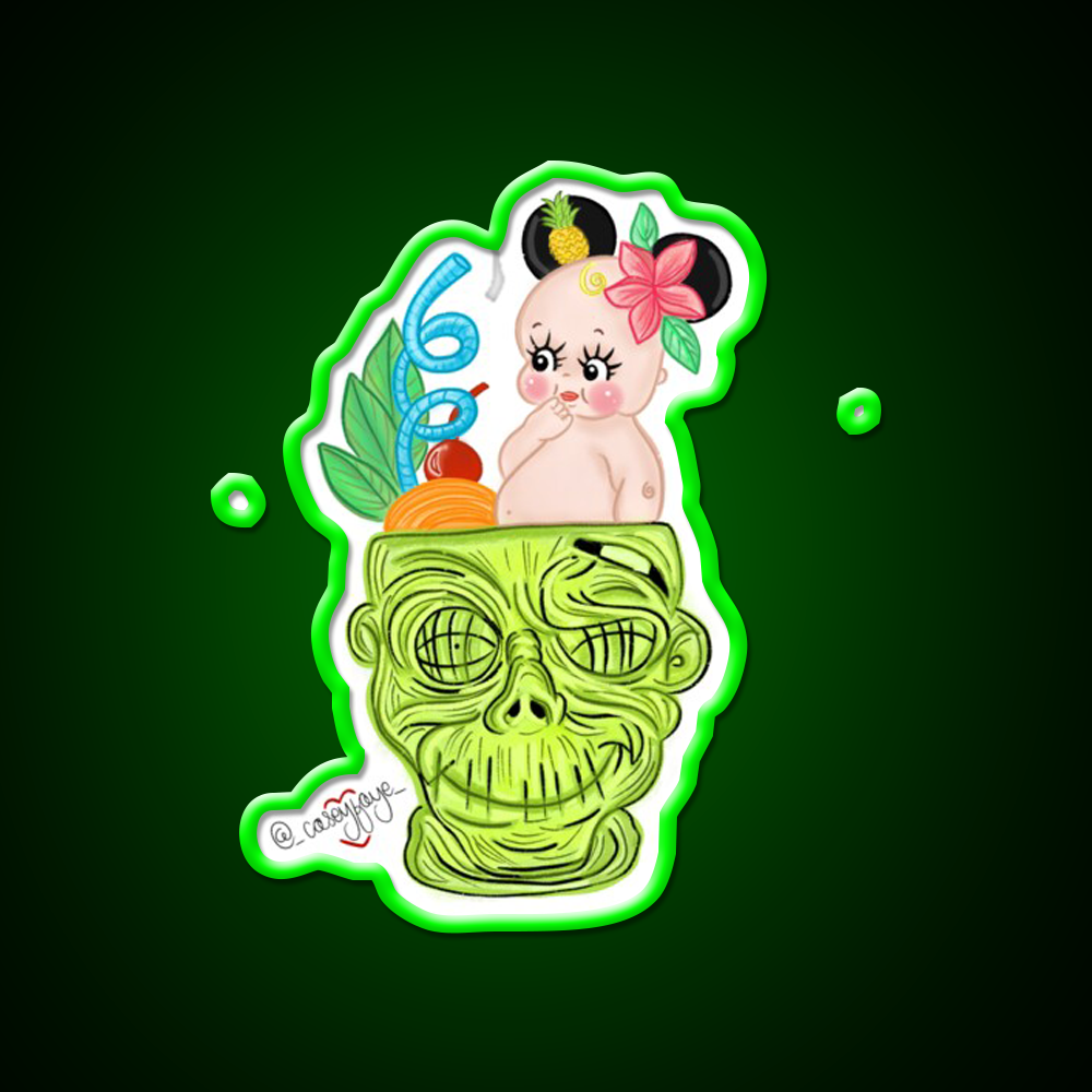 Mouse Ear In Zombie Cocktail Bar Decor Led Neon Sign Rgb Color - LED neon sign view 8
