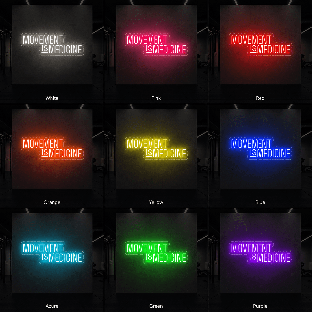 Movement Is Medicine Room Decor LED Neon Sign - Shineneon