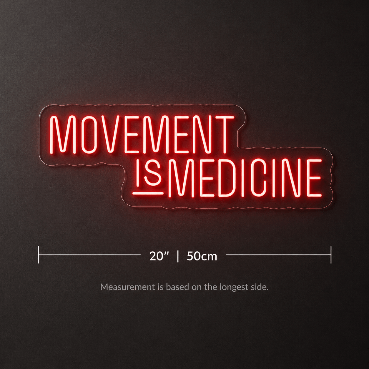 Movement Is Medicine Room Decor LED Neon Sign - Shineneon