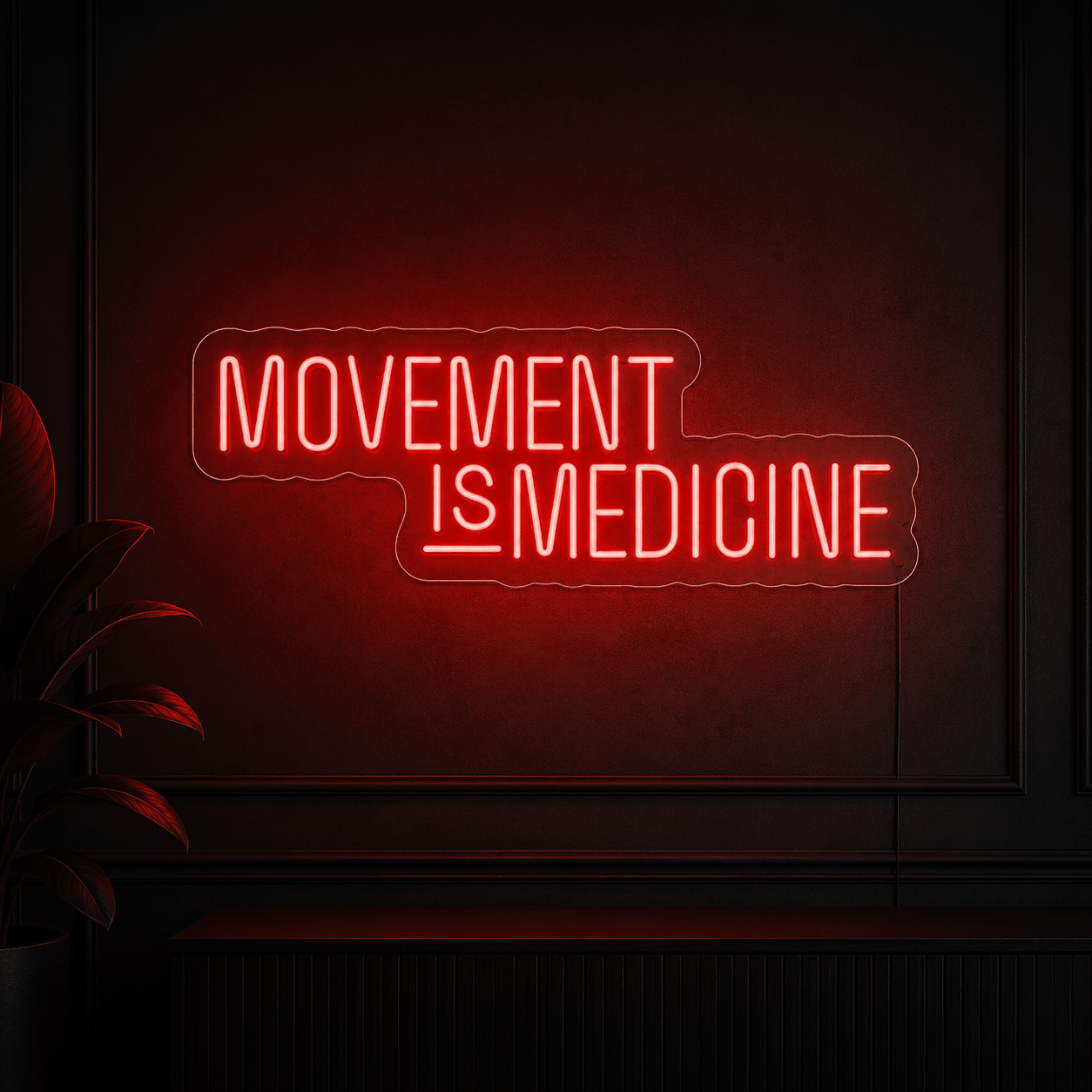 Movement Is Medicine Room Decor LED Neon Sign - Shineneon