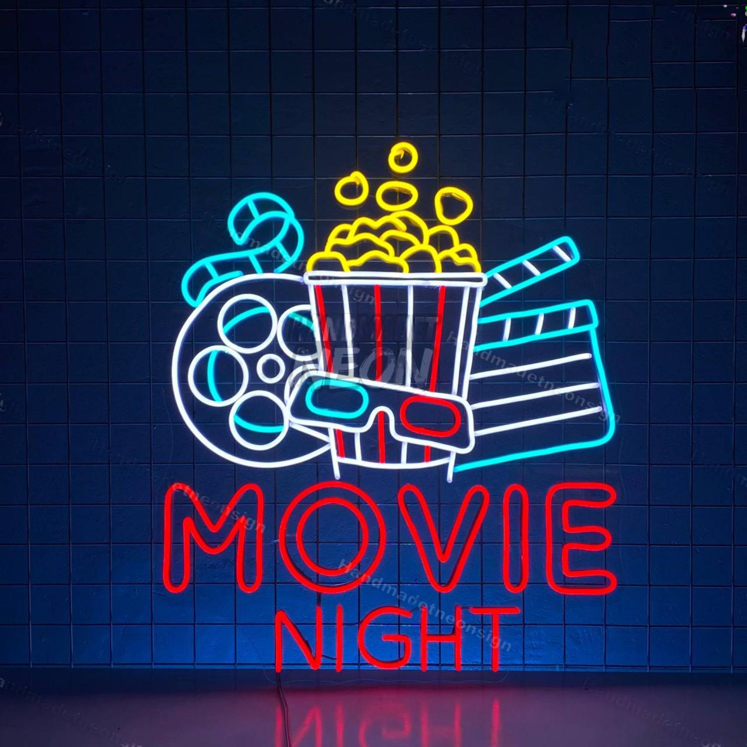 Movie Night Led Neon Sign Cinema Neon Led Light | Shineneon