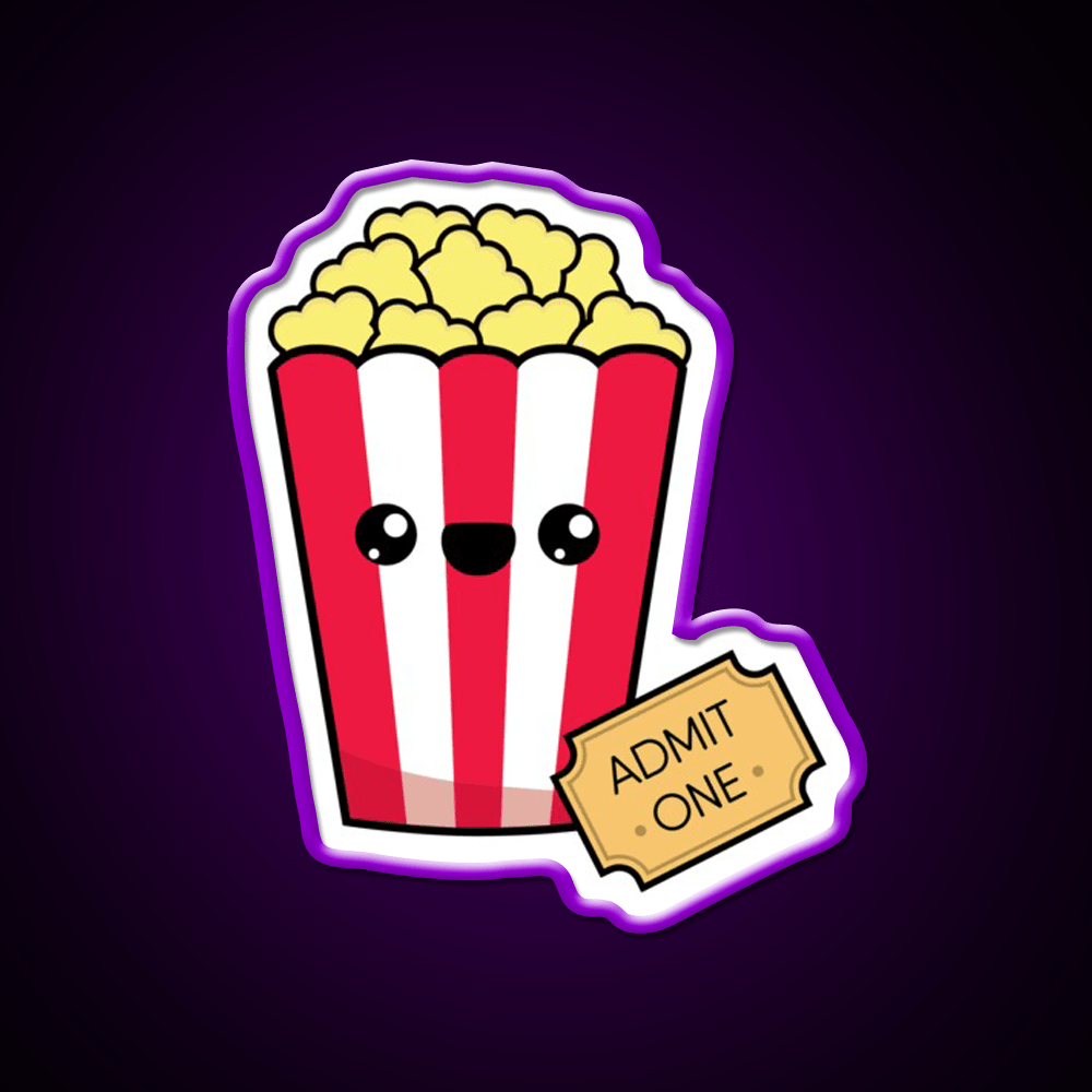 Movie Night Snack Food Led Neon Sign Rgb Color - Shineneon