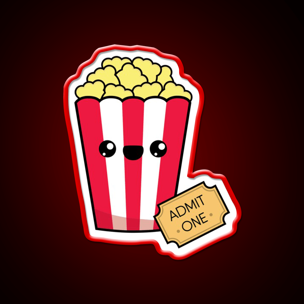 Movie Night Snack Food Led Neon Sign Rgb Color - Shineneon