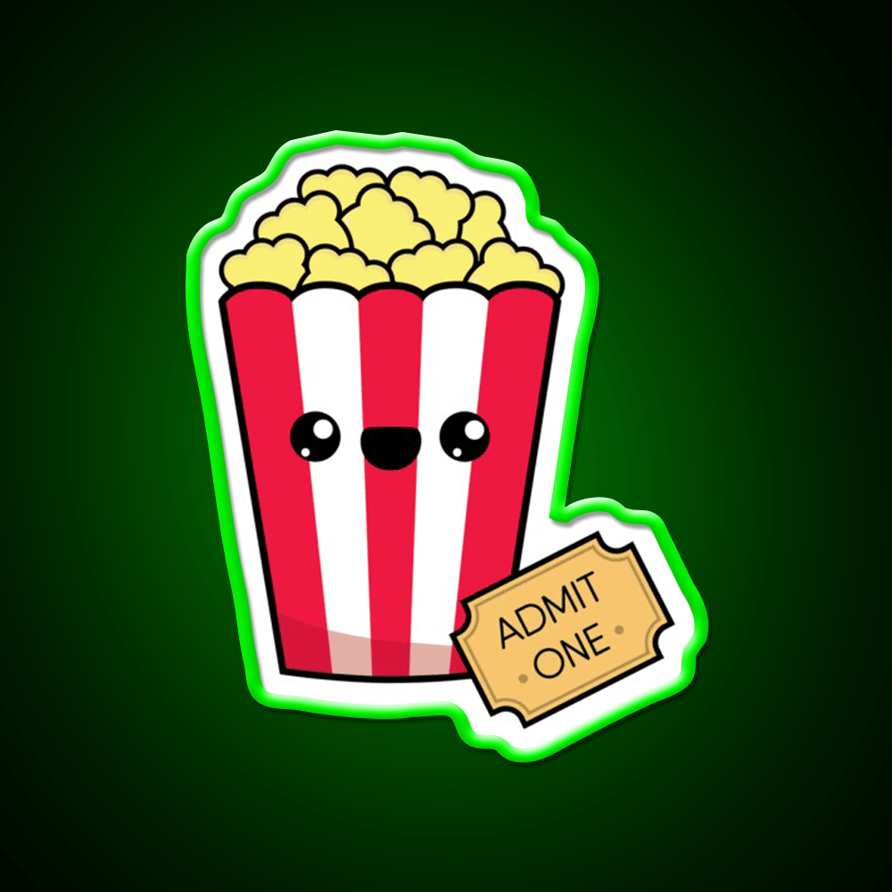 Movie Night Snack Food Led Neon Sign Rgb Color - Shineneon