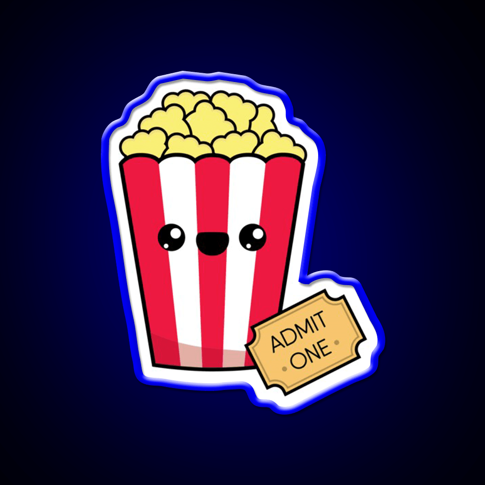 Movie Night Snack Food Led Neon Sign Rgb Color - Shineneon