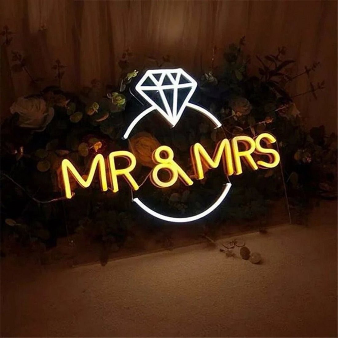 Mr And Mrs Diamond Led Sign Business Neon Sign - Shineneon