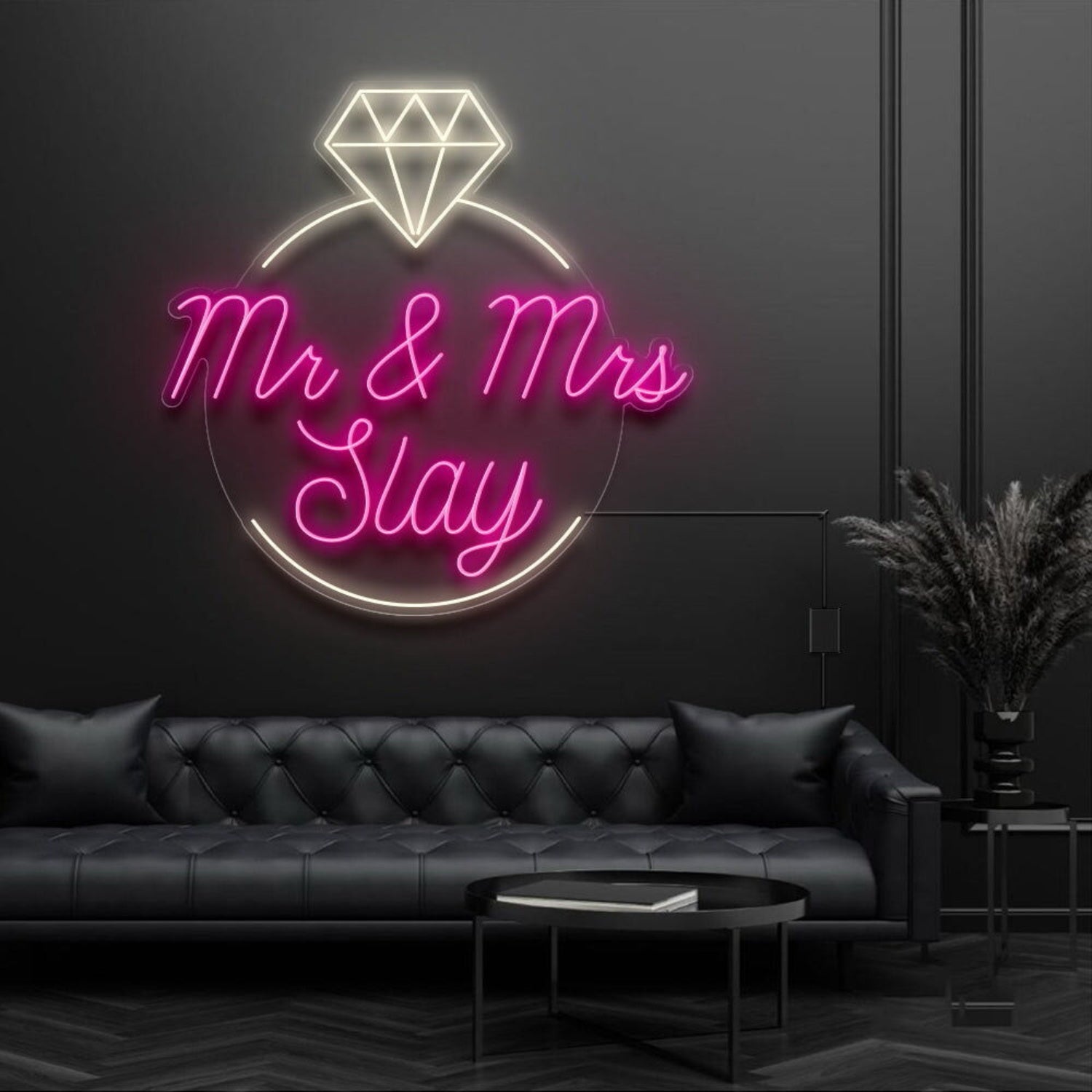 Mr And Mrs Inside Ring Neon Sign | Shineneon