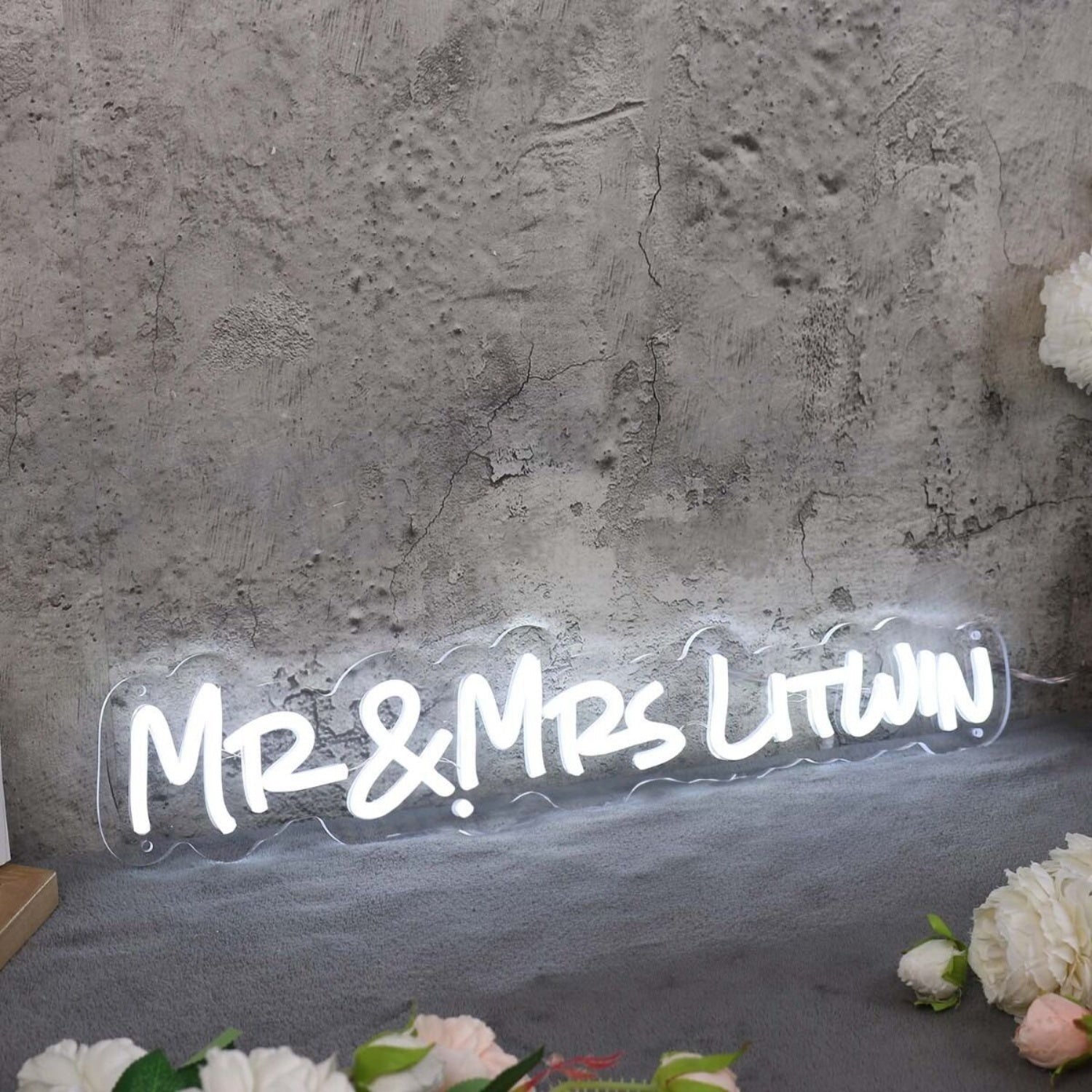 Mr And Mrs Litwin White Led Neon Sign - Shineneon