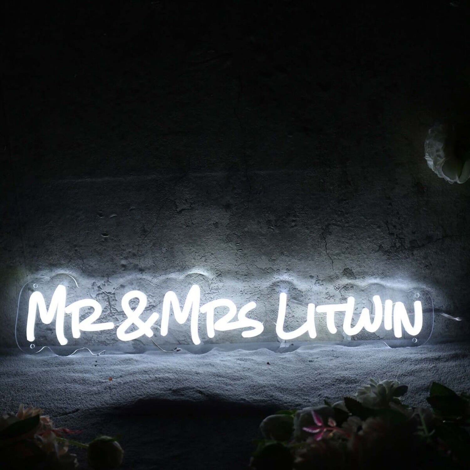Mr And Mrs Litwin White Led Neon Sign - Shineneon