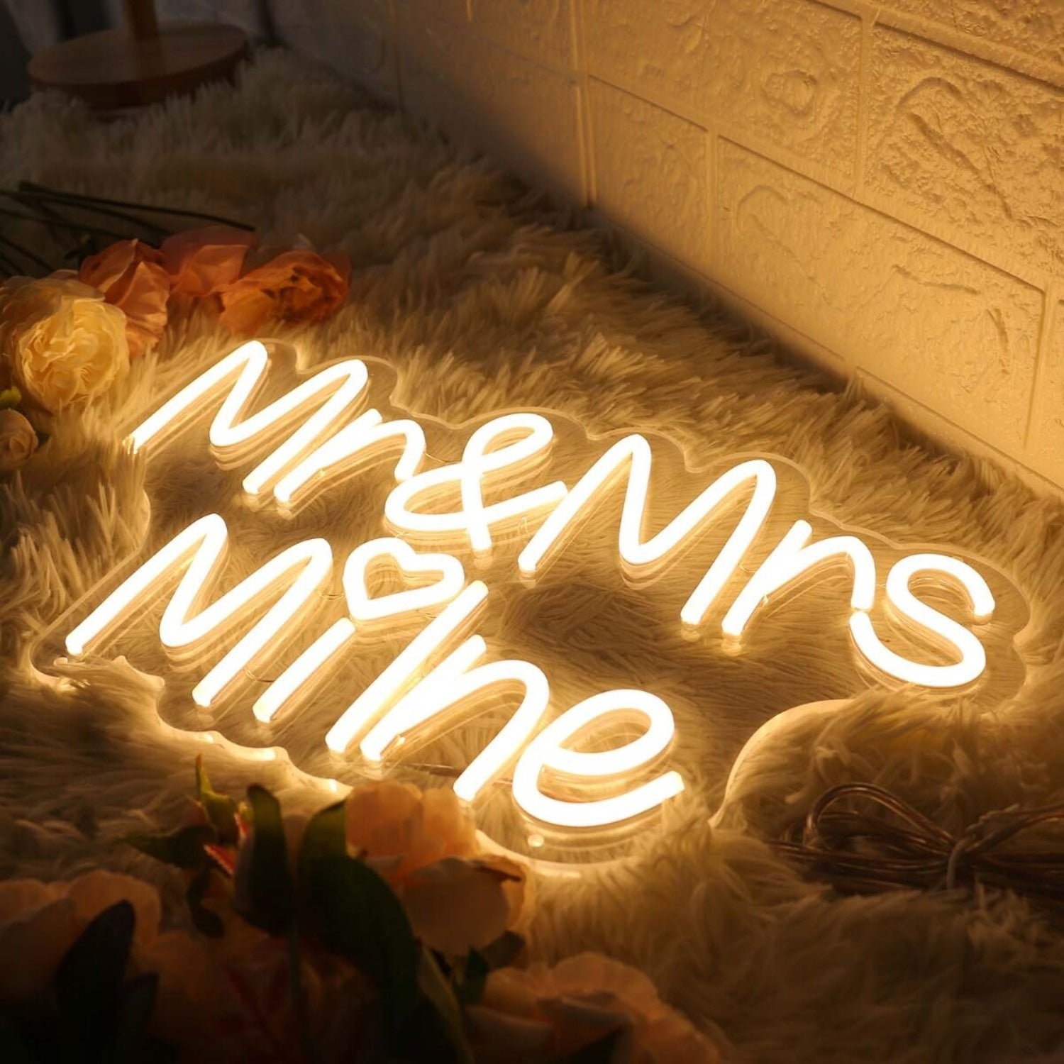 Mr And Mrs Milne Yellow Led Neon Sign | Shineneon