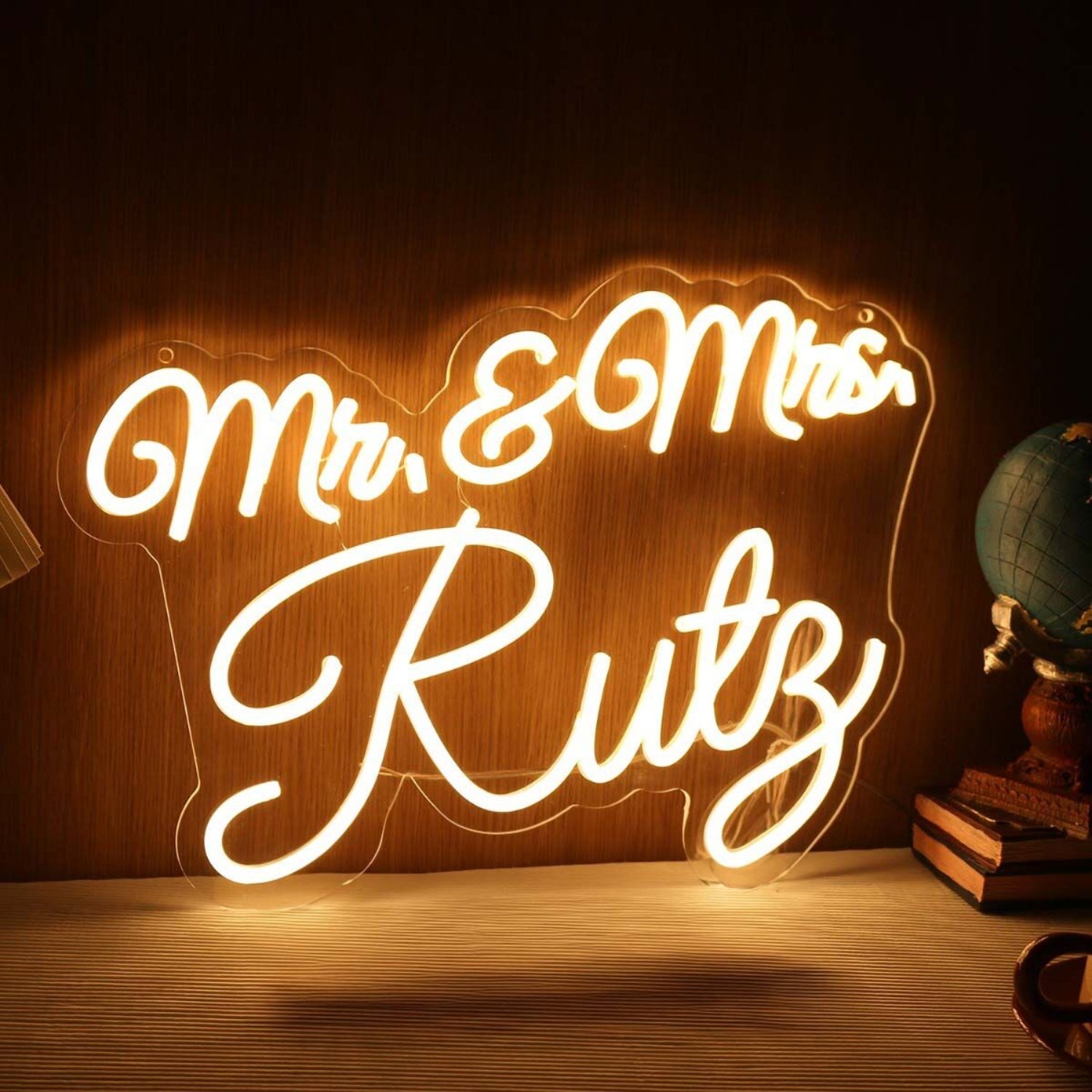 Mr And Mrs Ruty Yellow Led Neon Sign | Shineneon
