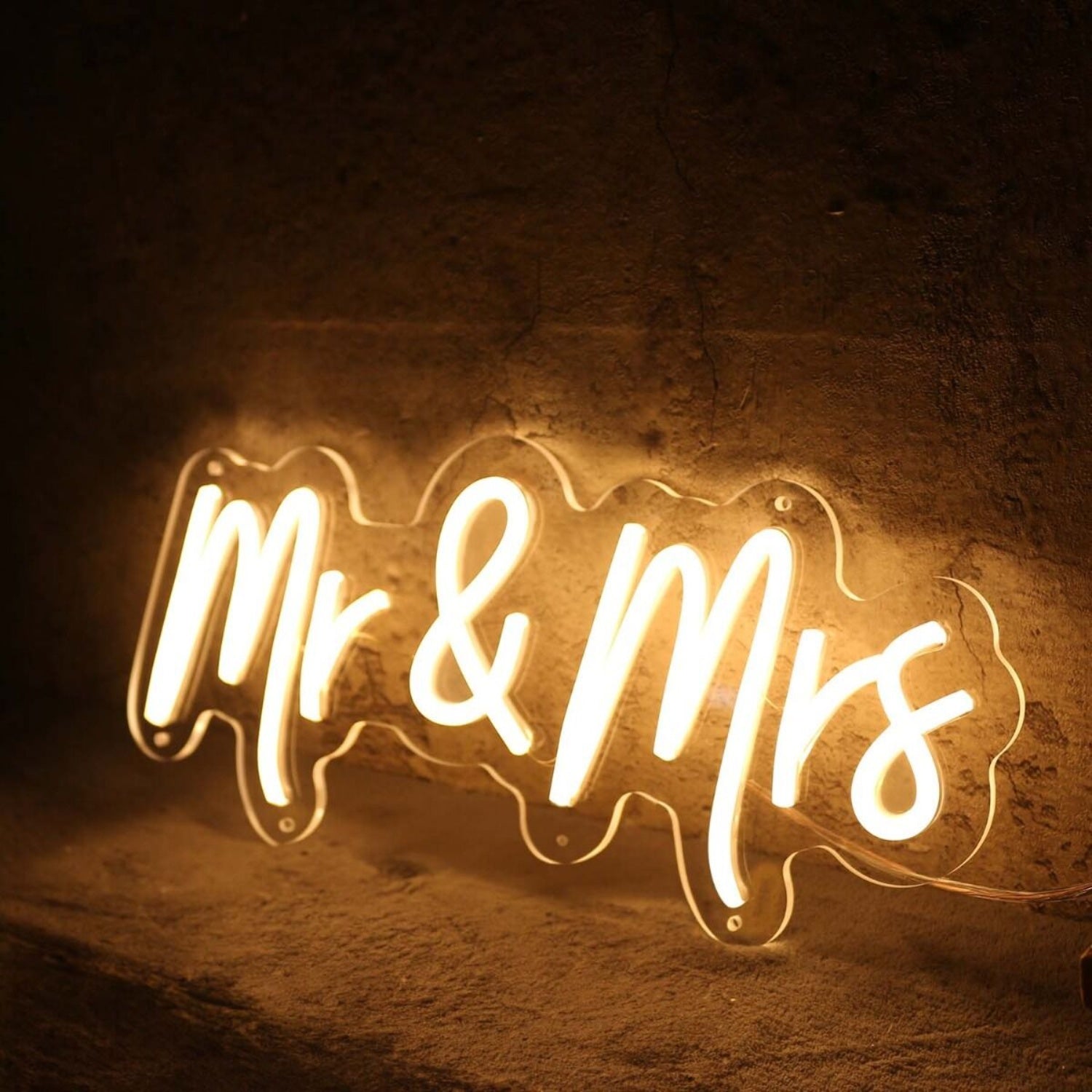 Mr And Mrs Yellow Neon Sign | Shineneon