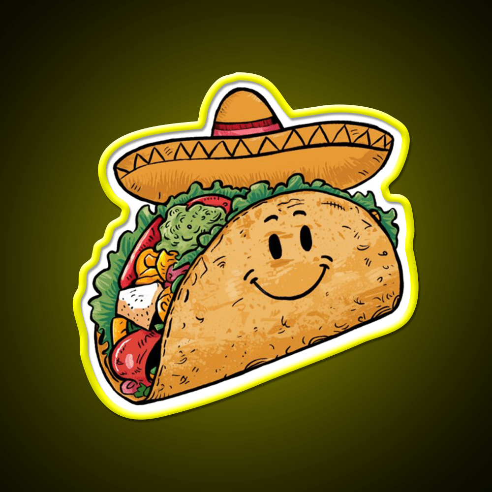 Mr Taco Led Neon Sign Mexican Food Sign Rgb Color - Shineneon