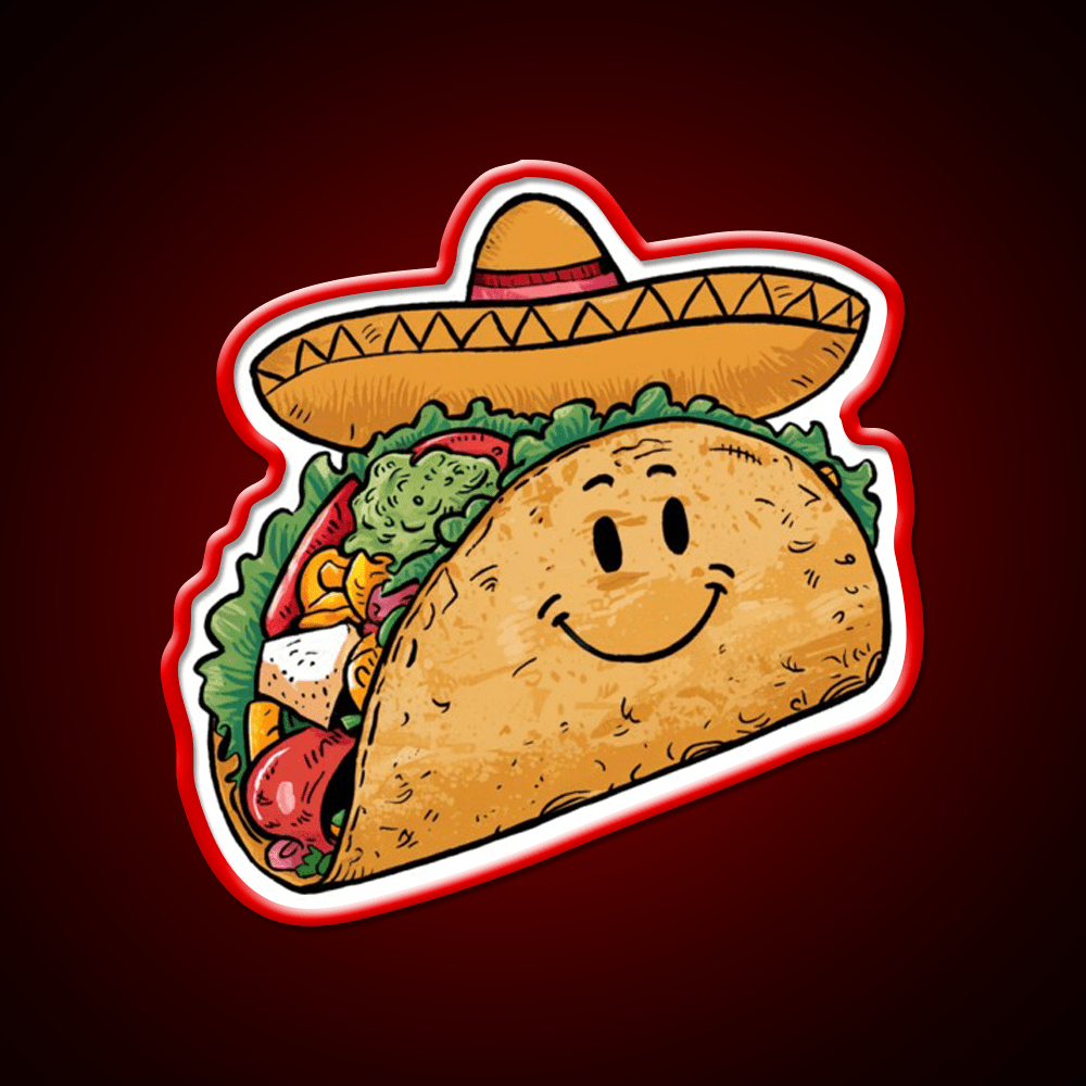 Mr Taco Led Neon Sign Mexican Food Sign Rgb Color - Shineneon
