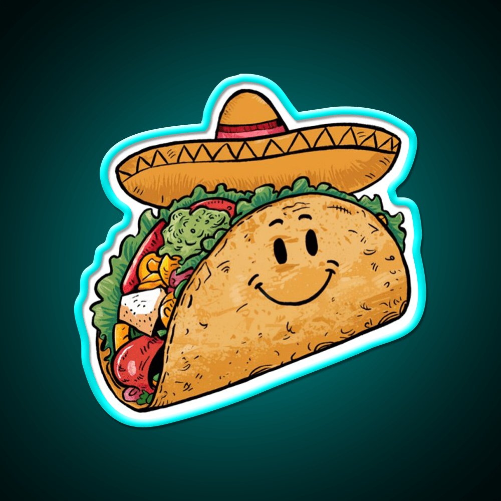 Mr Taco Led Neon Sign Mexican Food Sign Rgb Color - Shineneon