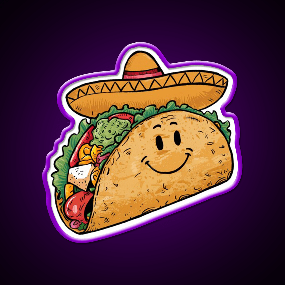 Mr Taco Led Neon Sign Mexican Food Sign Rgb Color - Shineneon
