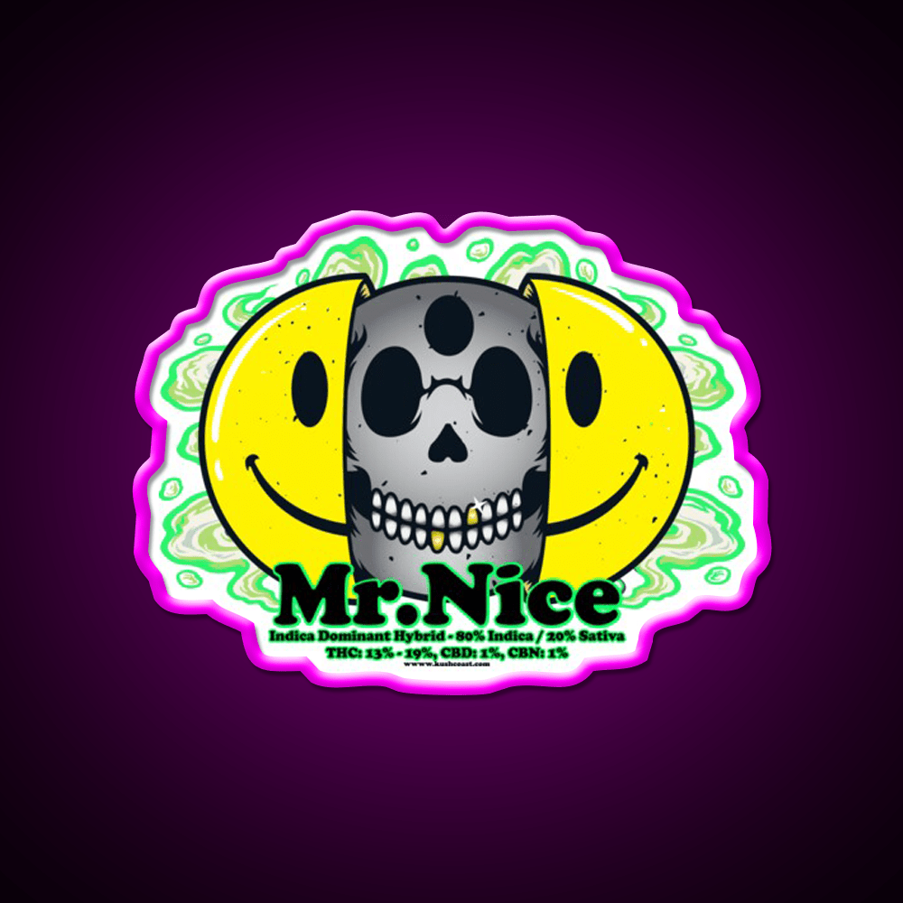 Mrnice Strain Art Hemp Inspired Green Leaf Led Neon Sign Rgb Color - Shineneon