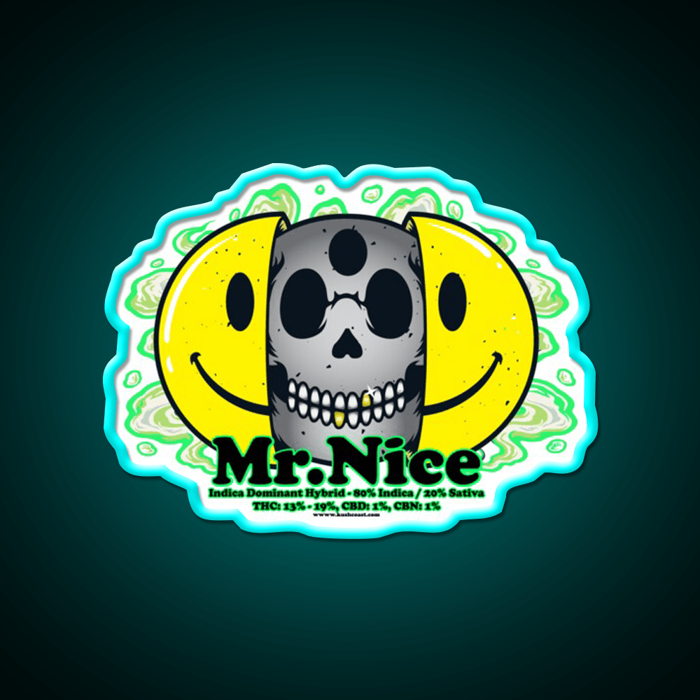 Mrnice Strain Art Hemp Inspired Green Leaf Led Neon Sign Rgb Color - Shineneon