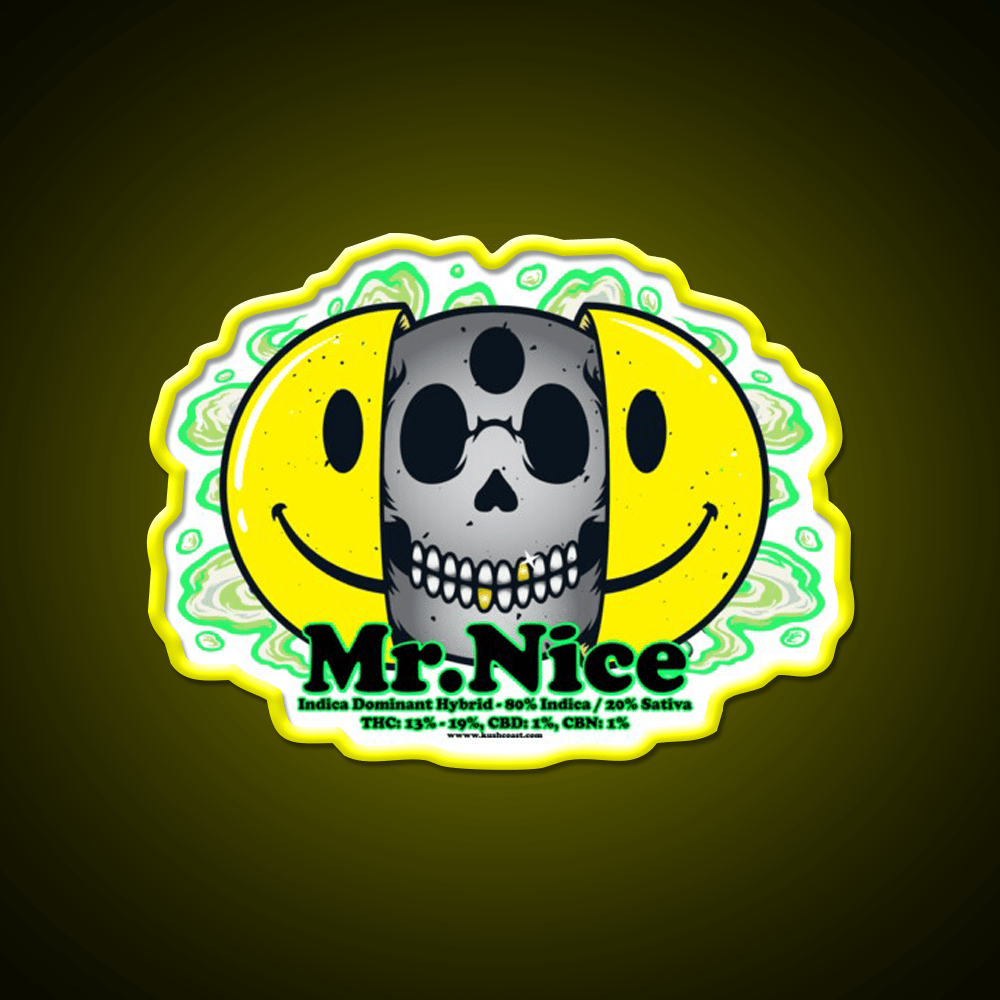 Mrnice Strain Art Hemp Inspired Green Leaf Led Neon Sign Rgb Color - Shineneon