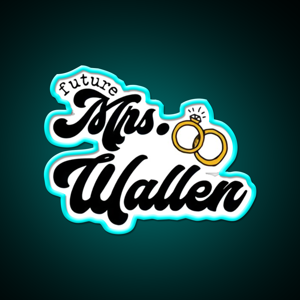 Mrs Wallen Future Whiskey Drink Bar Led Neon Sign Rgb Color