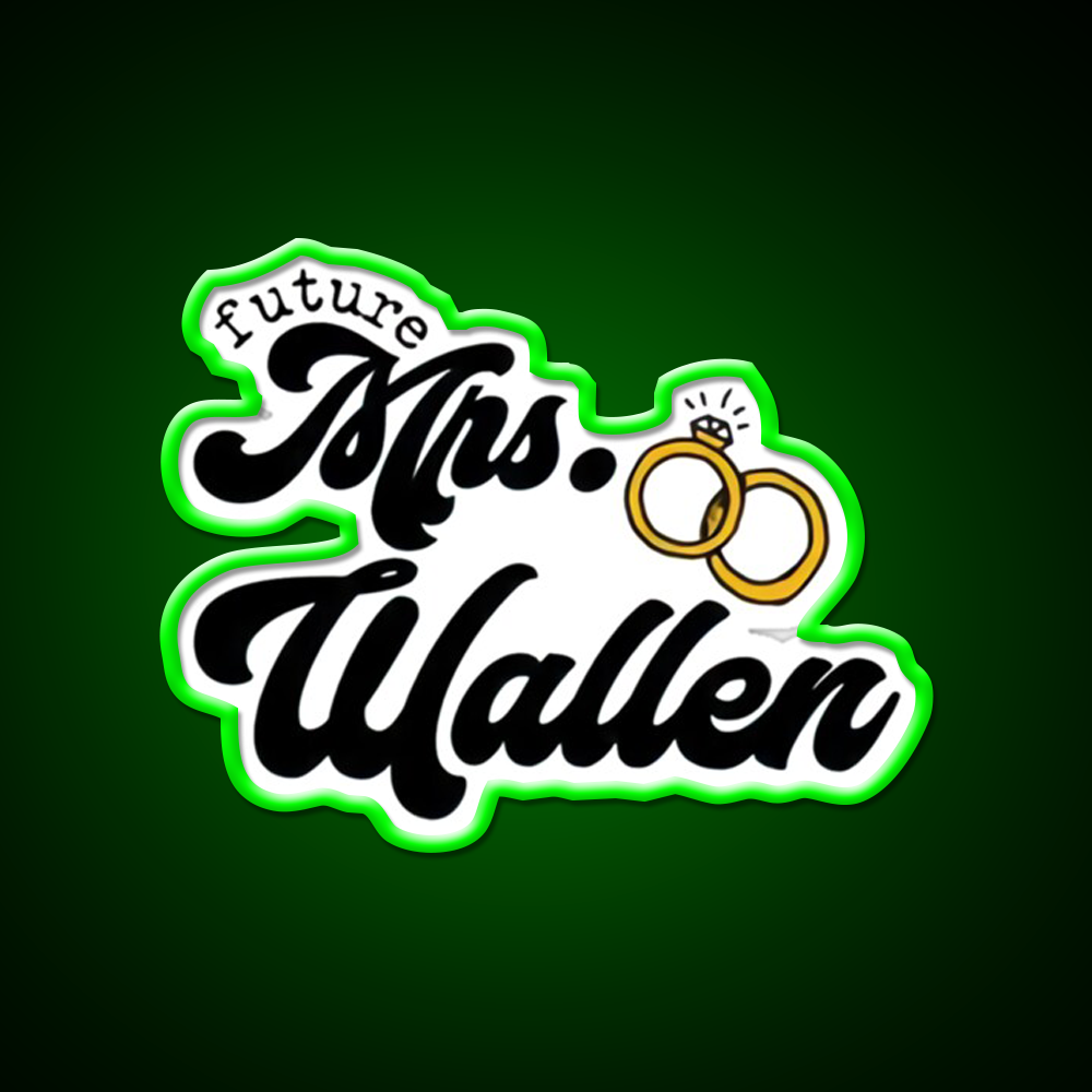 Mrs Wallen Future Whiskey Drink Bar Led Neon Sign Rgb Color