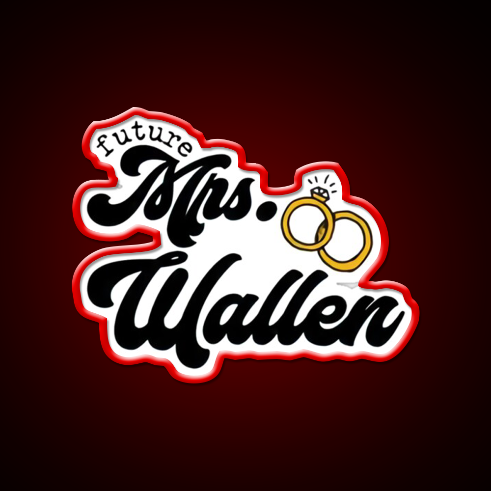 Mrs Wallen Future Whiskey Drink Bar Led Neon Sign Rgb Color