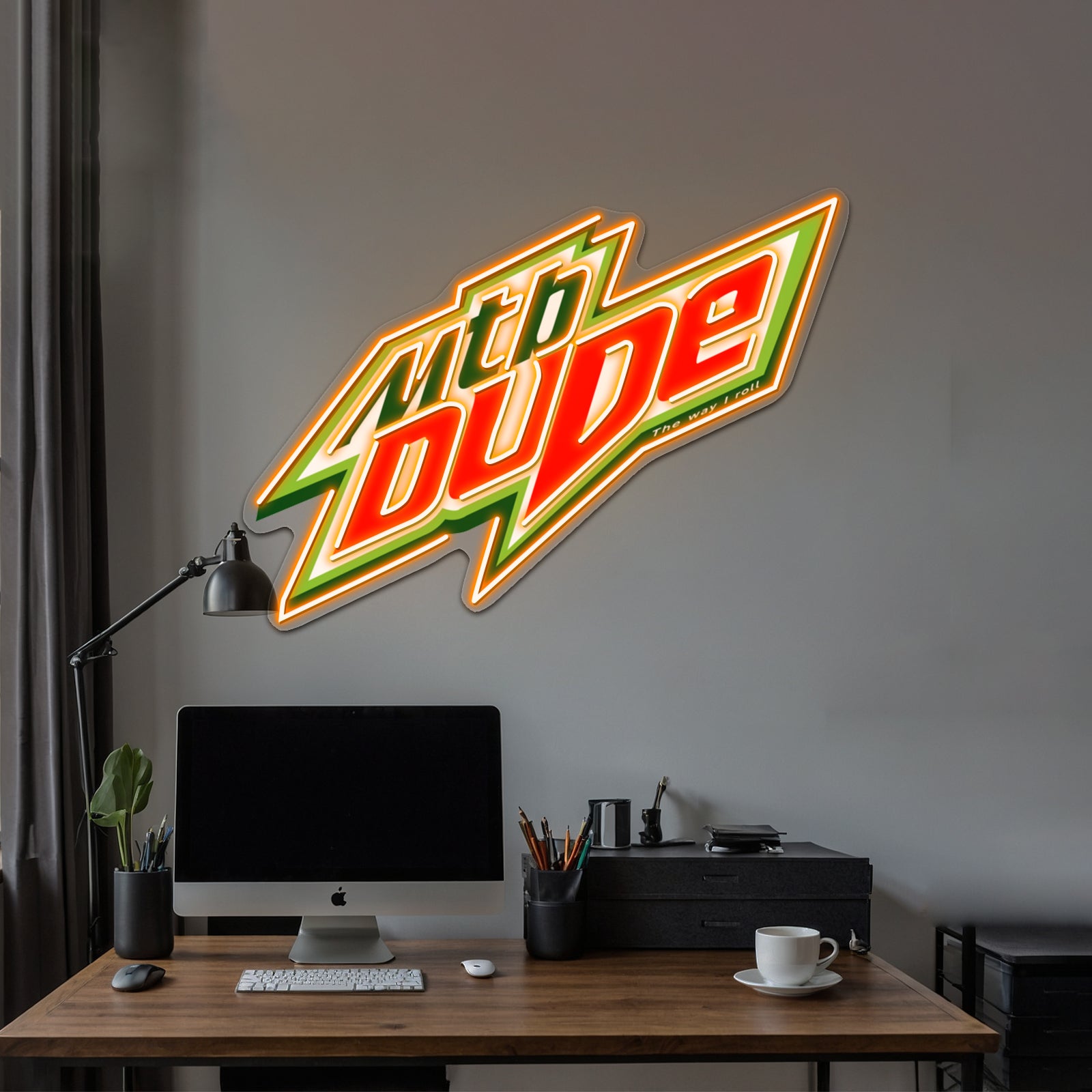 Mtb Dude Artwork Neon Sign Led | Shineneon