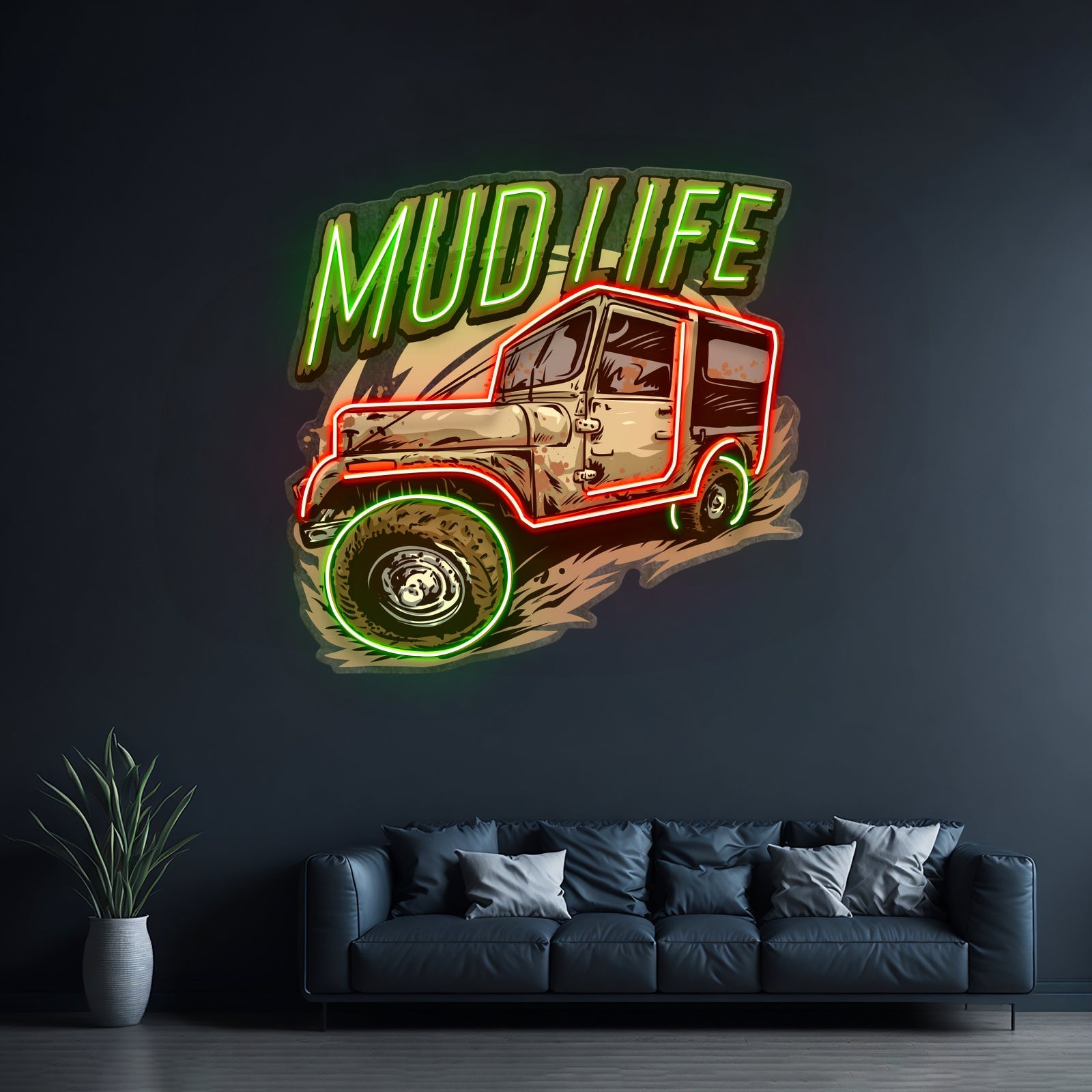 Mud Life Led Neon Sign Light Custom Led Signs - Shineneon