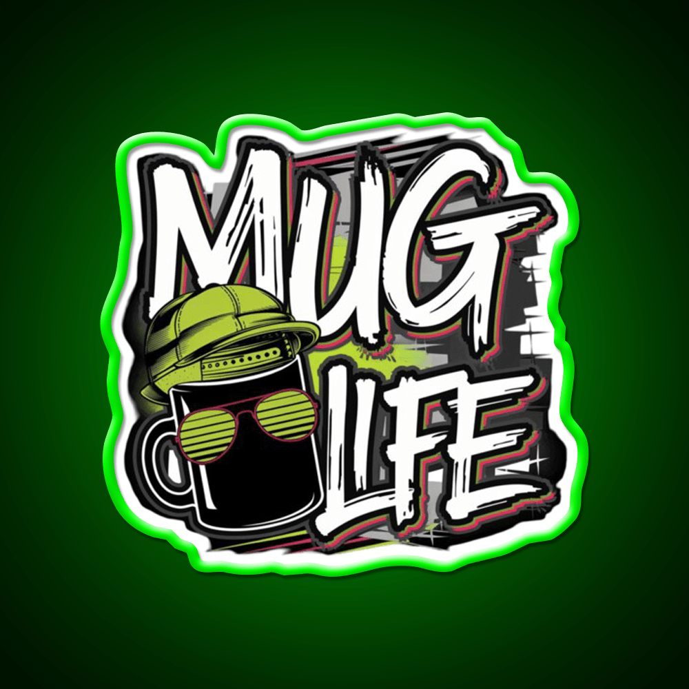 Mug Life Vibes Cafe Led Neon Sign Espresso Bar Art Rgb Color - Shineneon