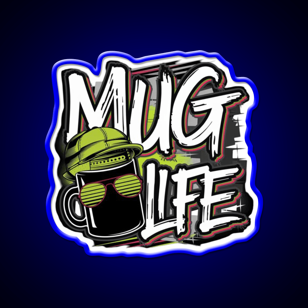 Mug Life Vibes Cafe Led Neon Sign Espresso Bar Art Rgb Color - Shineneon