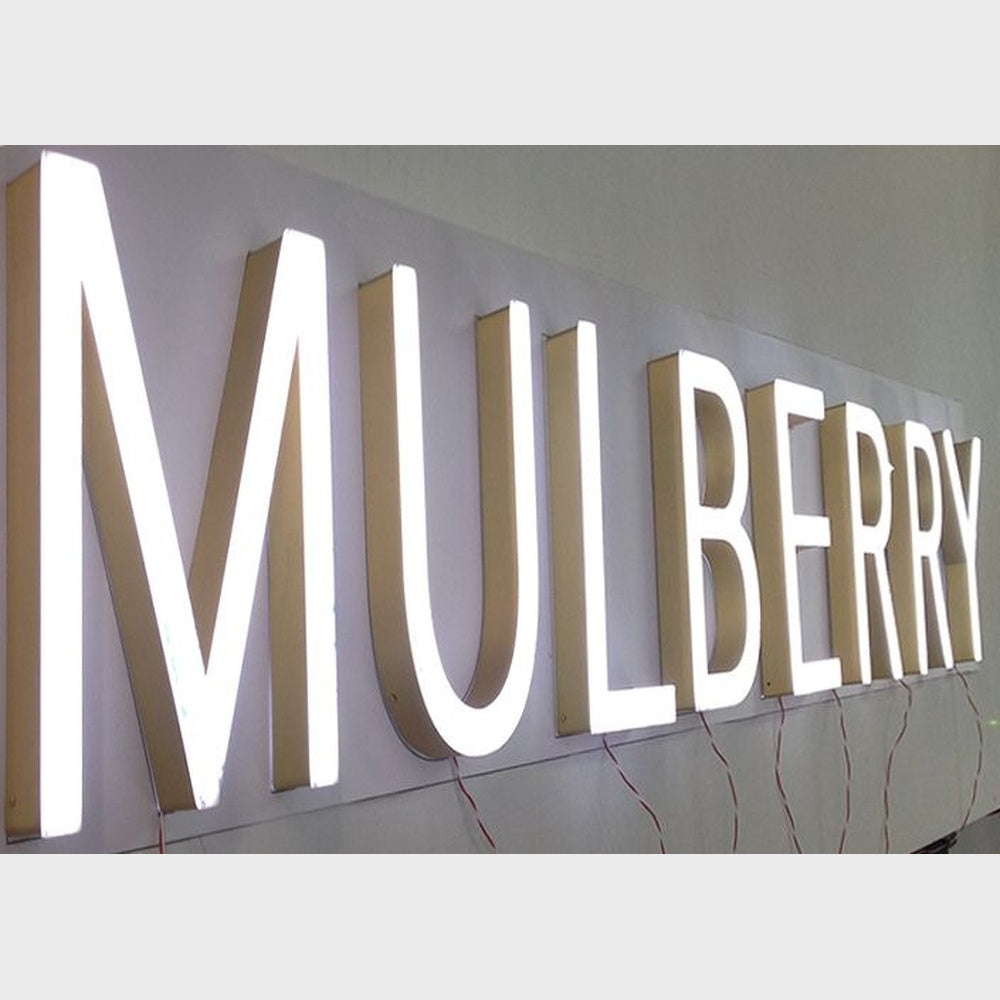 Mulberry 3D Frontlit Channel Letters Led Light Sign
