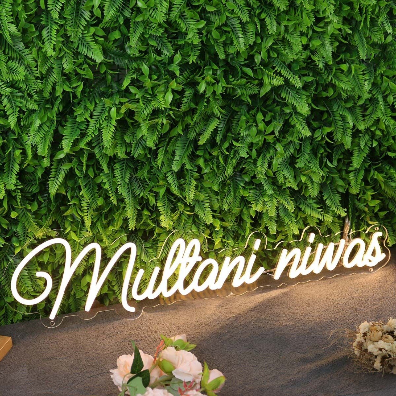 Multani Niwas Yellow Led Neon Sign - Shineneon