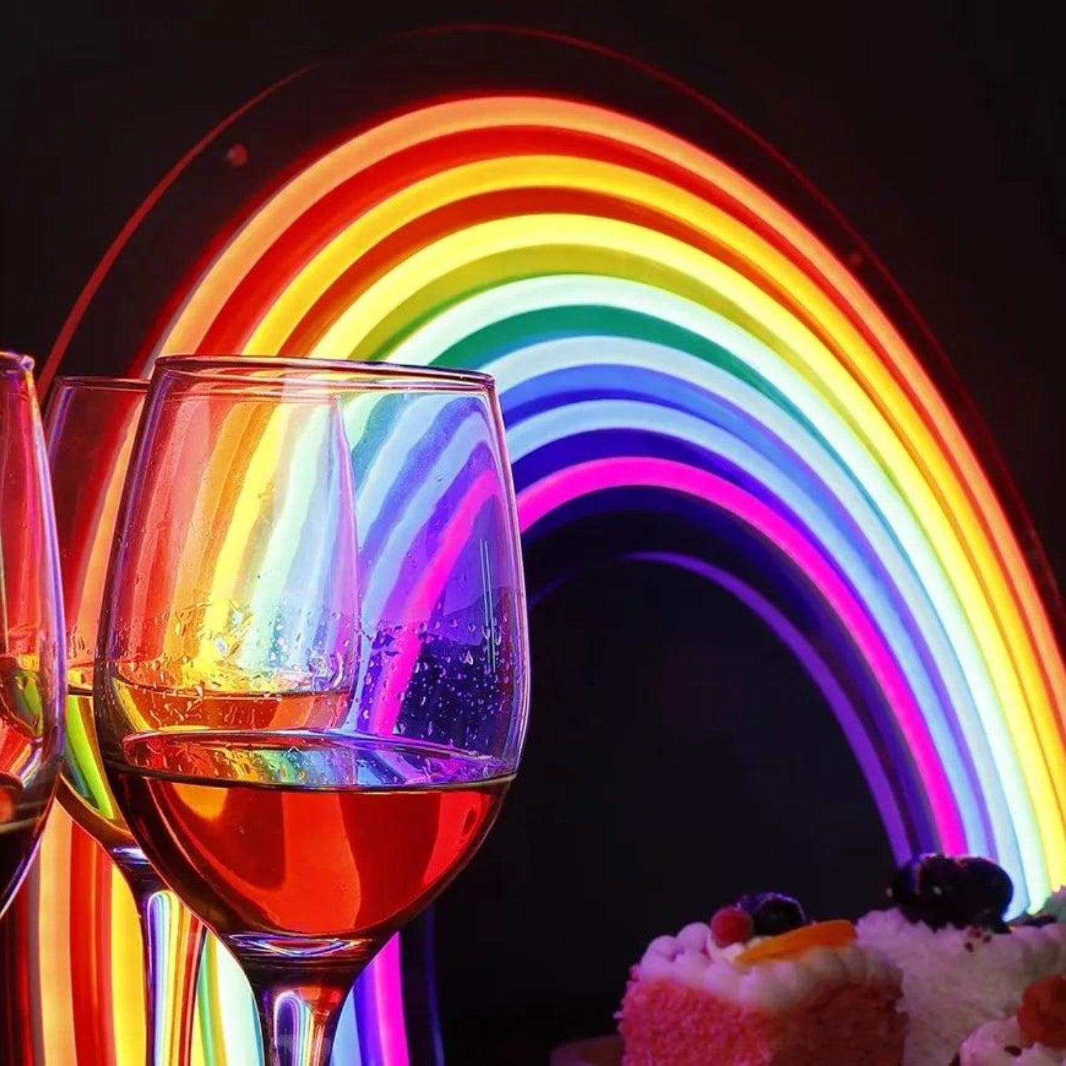 Multi-Color Rainbow Arc LED Neon Sign for Mothers Day Home Decor | Shineneon