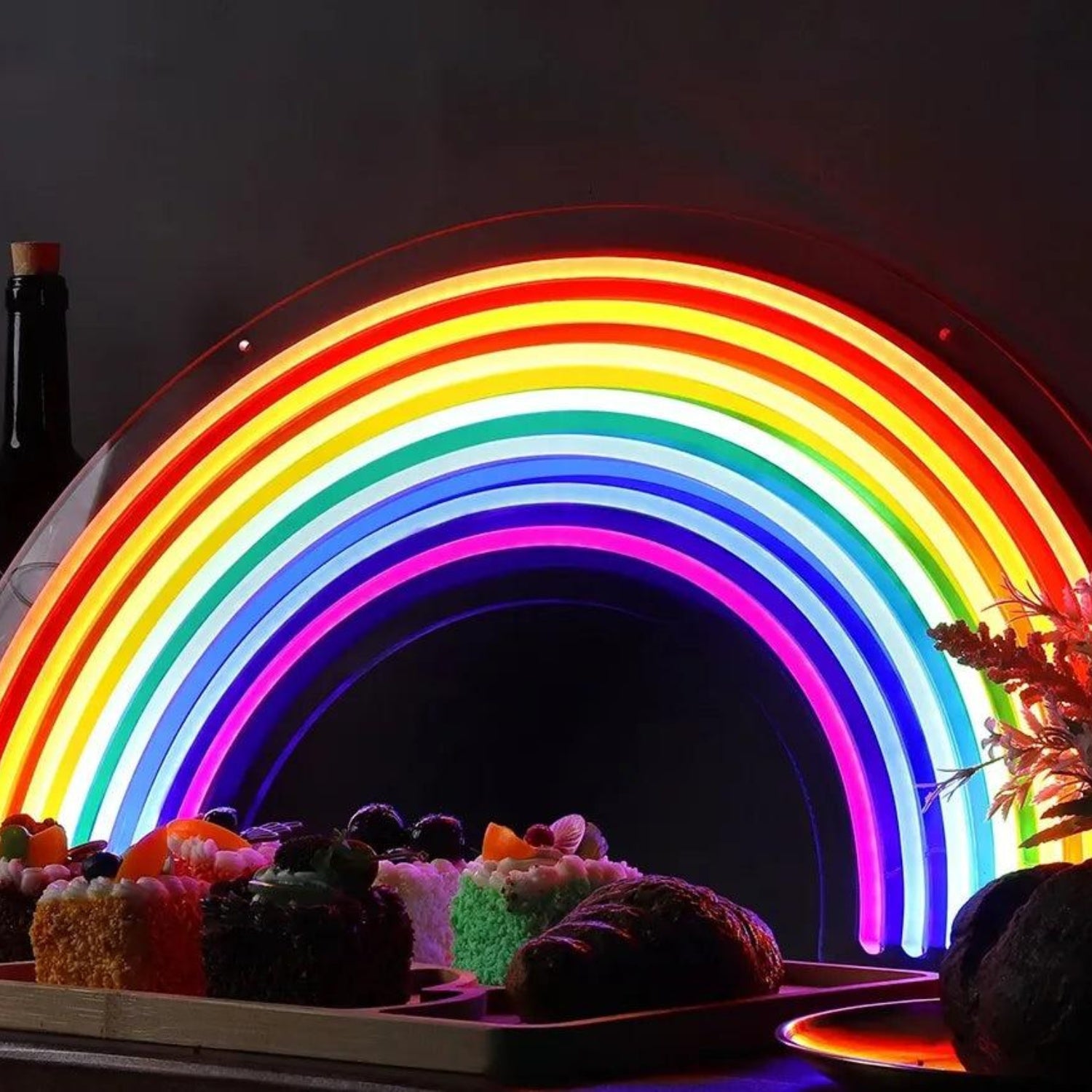 Multi-Color Rainbow Arc LED Neon Sign for Mothers Day Home Decor | Shineneon