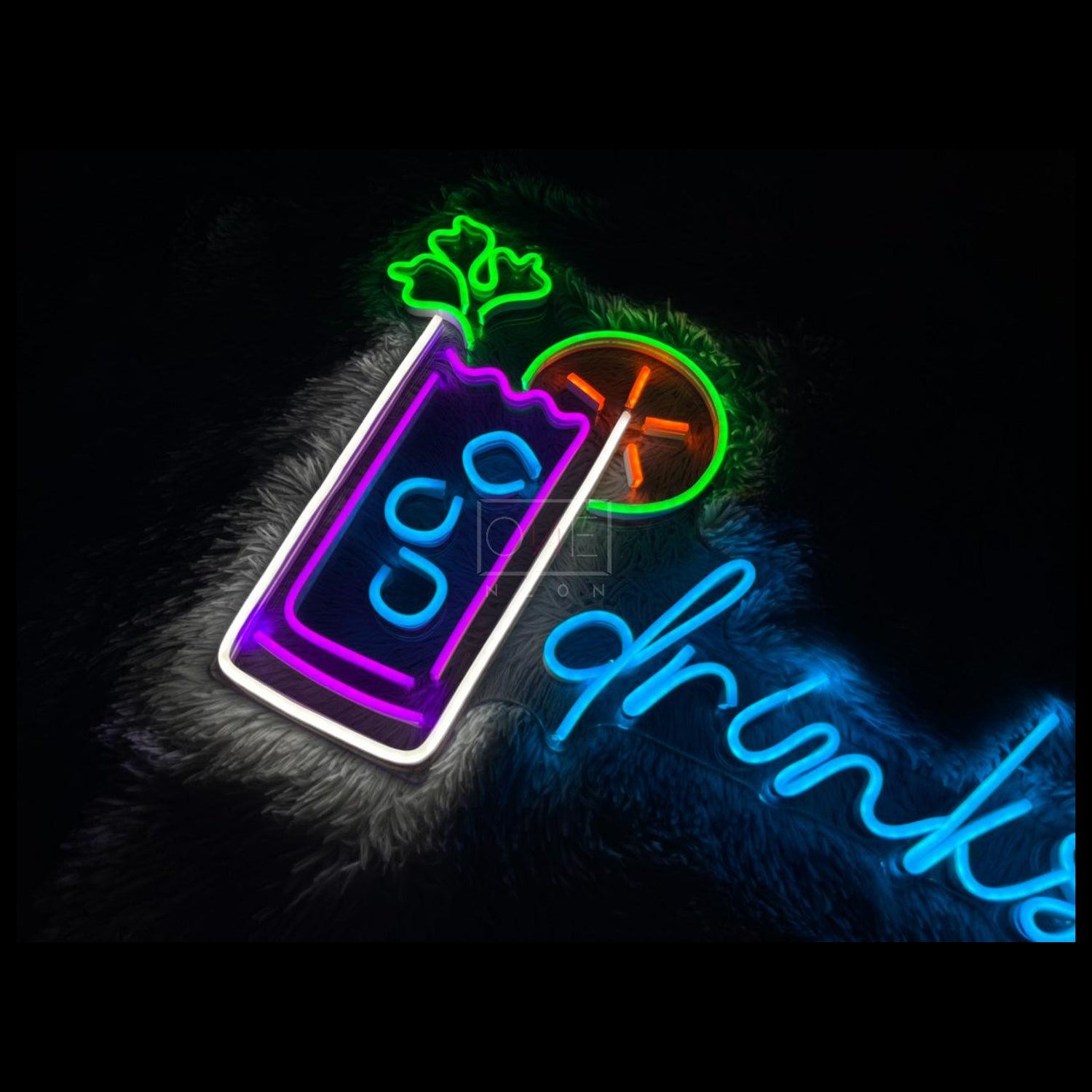 Multicolor Cocktail Drinks Led Neon Sign For Bar Cafe Restaurant Decor | Shineneon