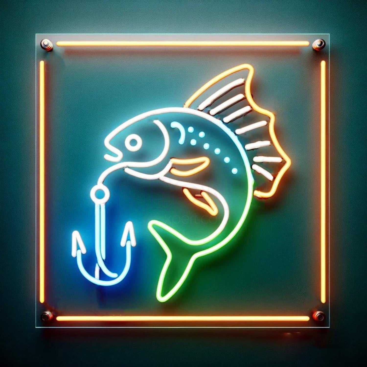 Multicolor Fly Fishing Fish Hook Led Neon Sign For Indoor Bar Restaurant Decor | Shineneon
