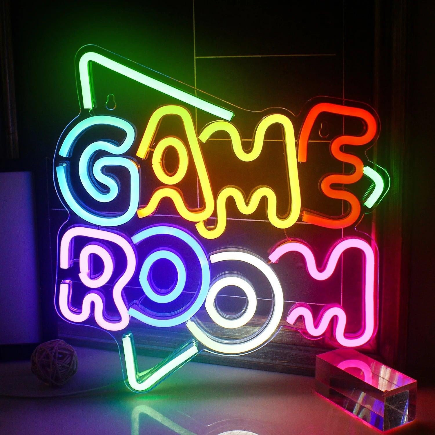 Multicolor Game Room Led Neon Sign Indoor Gaming Decor | Shineneon
