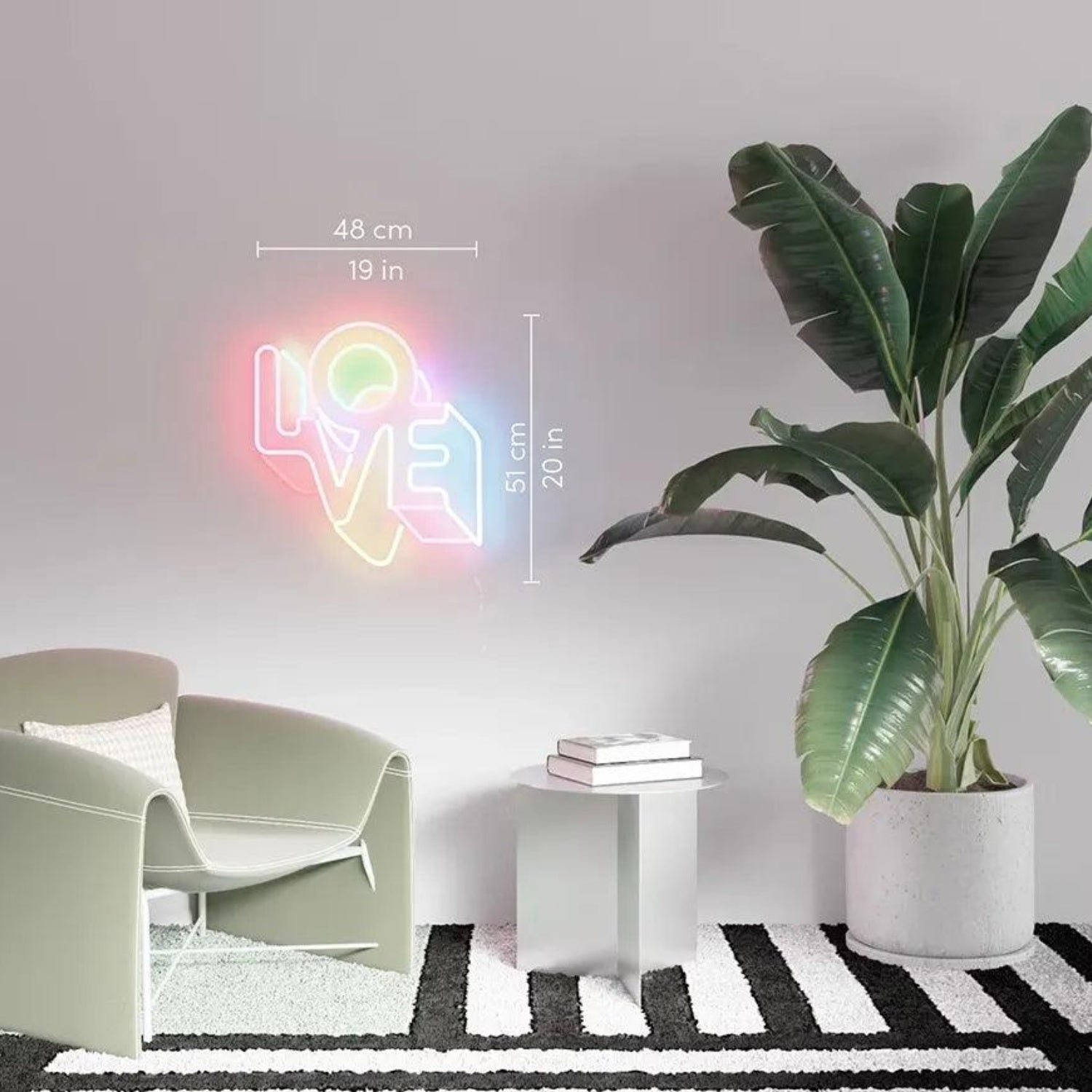 Multicolor LOVE LED Neon Sign for Home Decor Cafe Wall Art | Shineneon