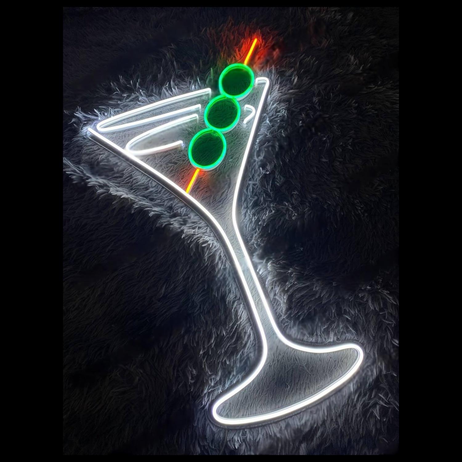 Multicolor Martini Cocktails Led Neon Sign Bar Decor-1 | Shineneon