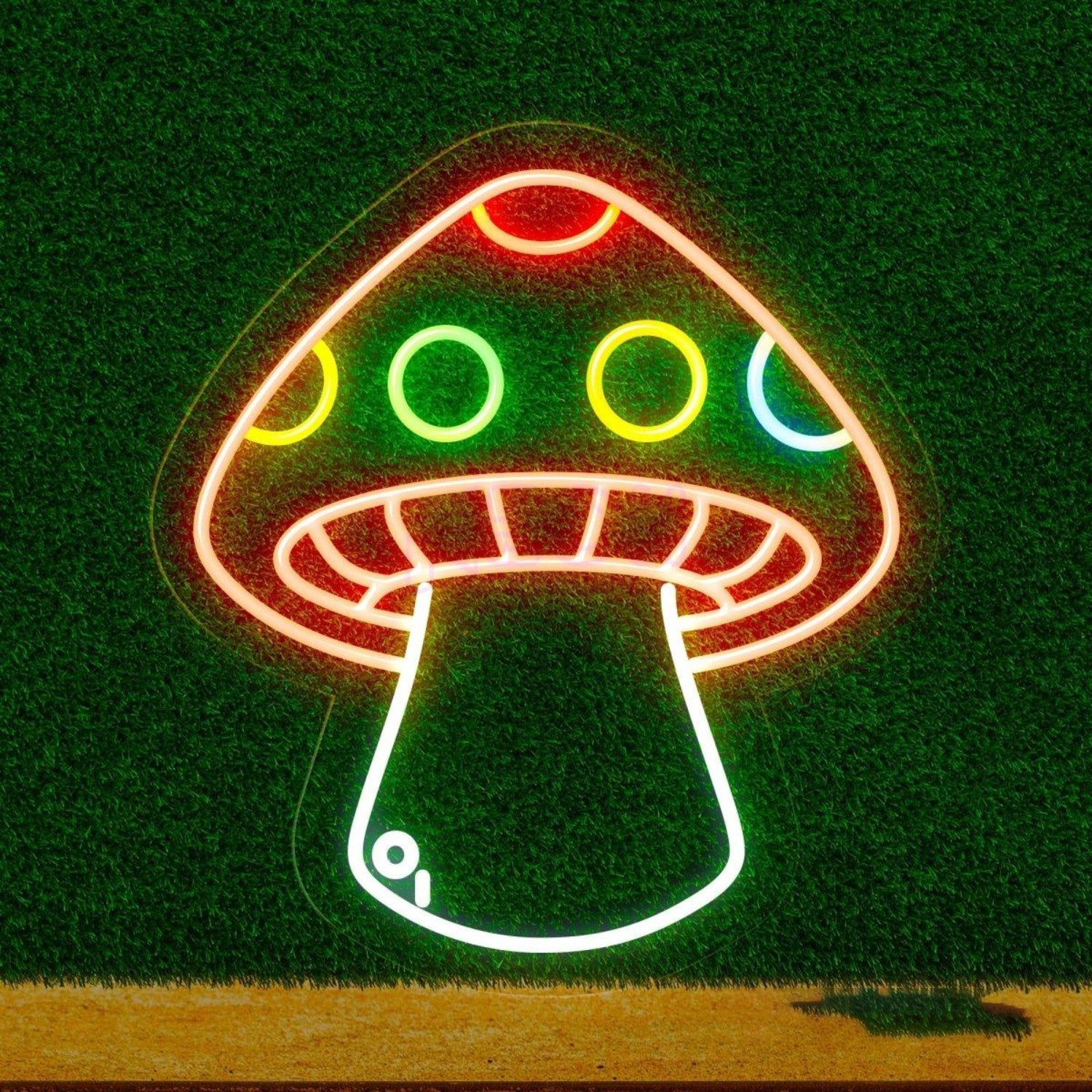 Multicolor Mushroom Led Neon Sign For Kids Room And Cafe Wall Decor | Shineneon
