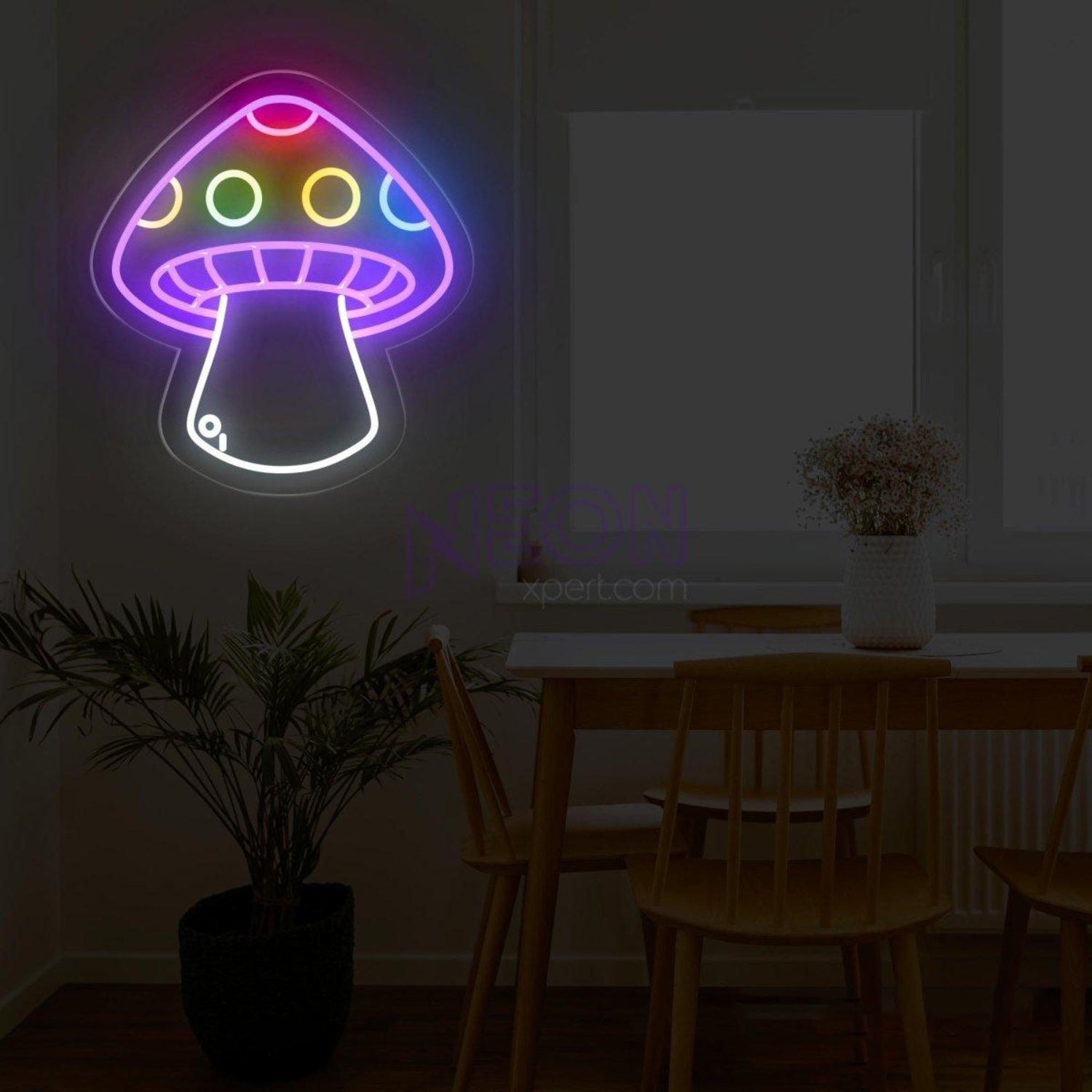 Multicolor Mushroom Led Neon Sign For Kids Room And Cafe Wall Decor | Shineneon