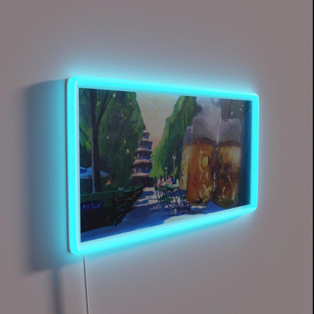 Munich Chinese Tower Beergarden In English Garden Rgb Led Neon Sign