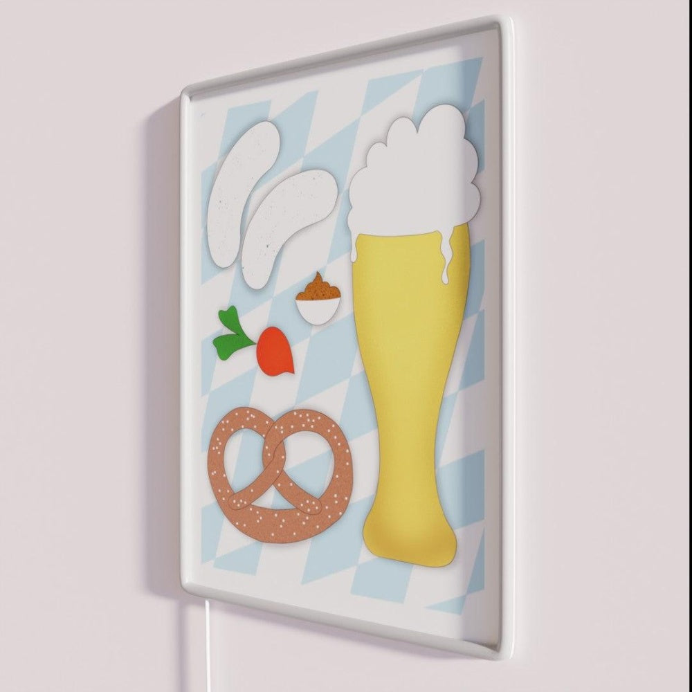 Munich White Sausage Breakfast Munich Breakfast Rgb Led Neon Sign