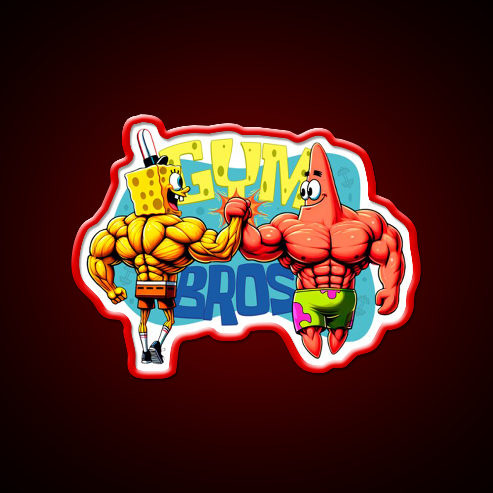 Muscle Beach Bros Gym Fitness Led Neon Sign Rgb Color