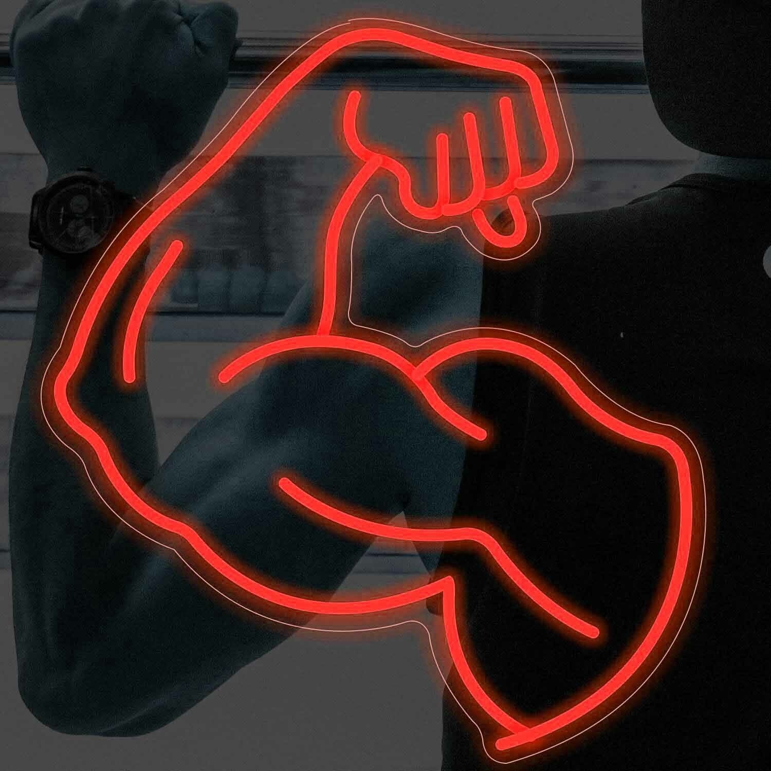 Muscle Line Art Arm Style 2 Led Neon Sign | Shineneon