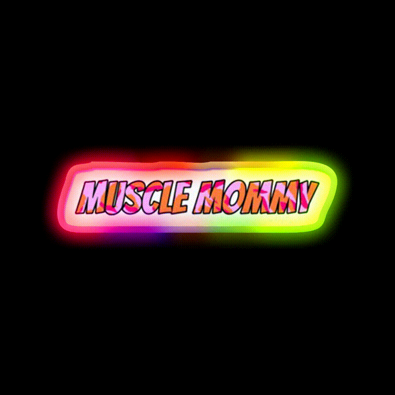 Muscle Mommy Gym Fitness Led Neon Sign Rgb Color