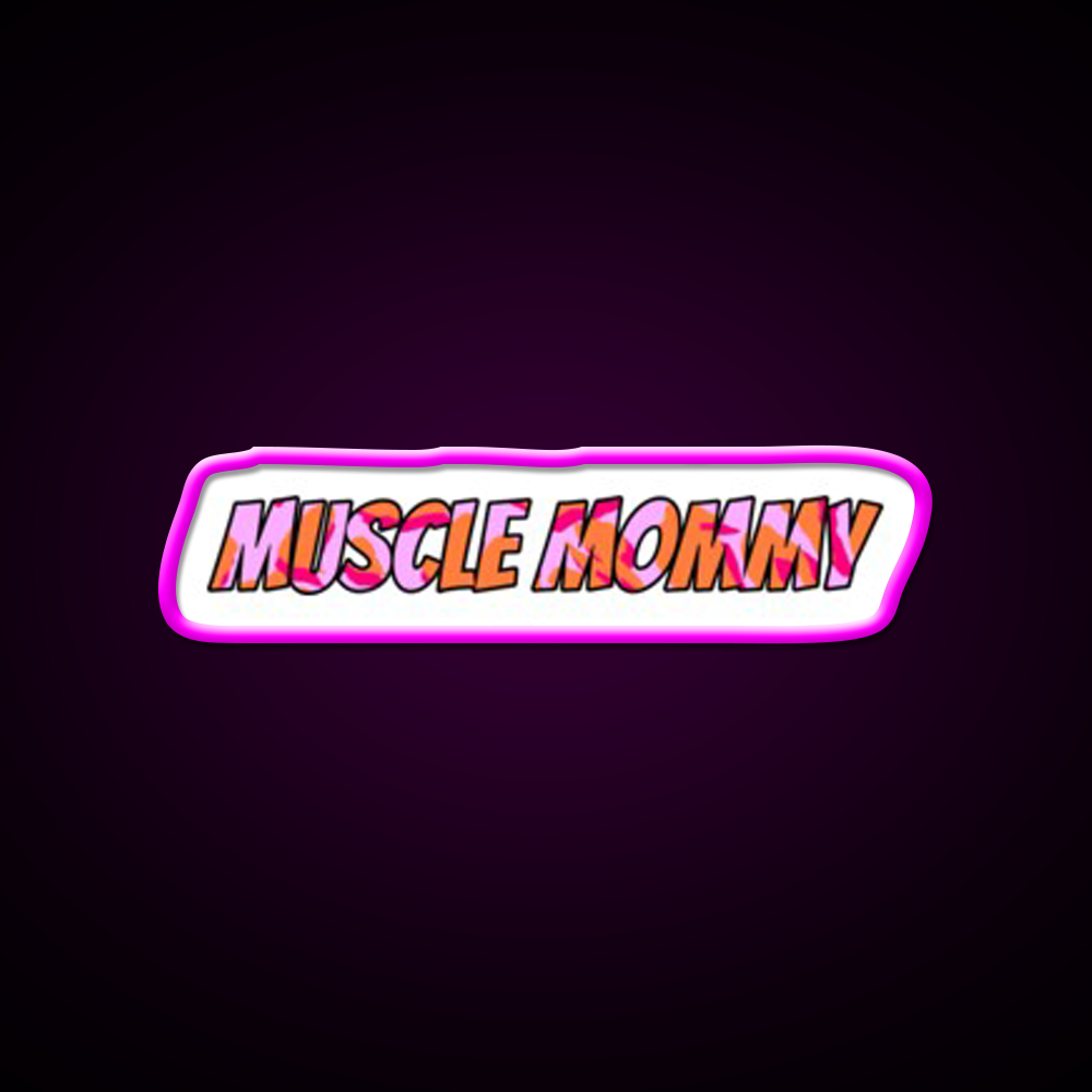 Muscle Mommy Gym Fitness Led Neon Sign Rgb Color