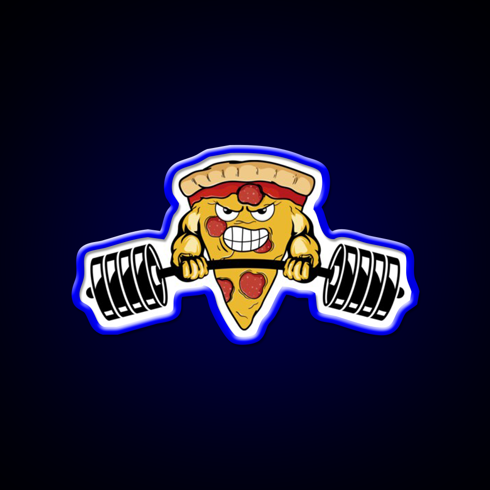 Muscle Pizza Powerlifting Crossfit Fitness Gym Fitness Led Neon Sign Rgb Color - LED neon sign view 5