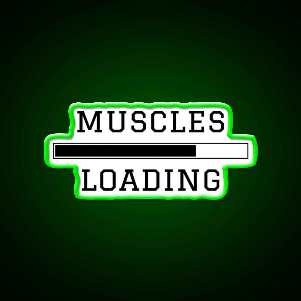 Muscles Loading Gym Fitness Led Neon Sign Rgb Color - LED neon sign view 8