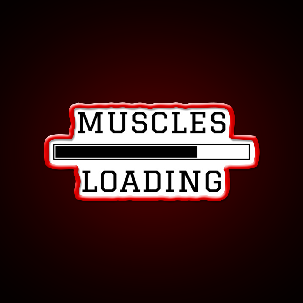 Muscles Loading Gym Fitness Led Neon Sign Rgb Color - LED neon sign view 10